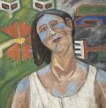 Portrait of Natalia Gončarova by Larionov 