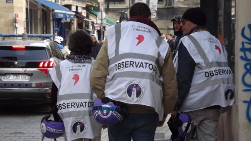 Bordeaux 25 mars 2025  "contre les violences policières"