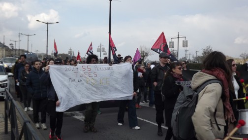 Bordeaux 25 mars 2025  "contre les violences policières"